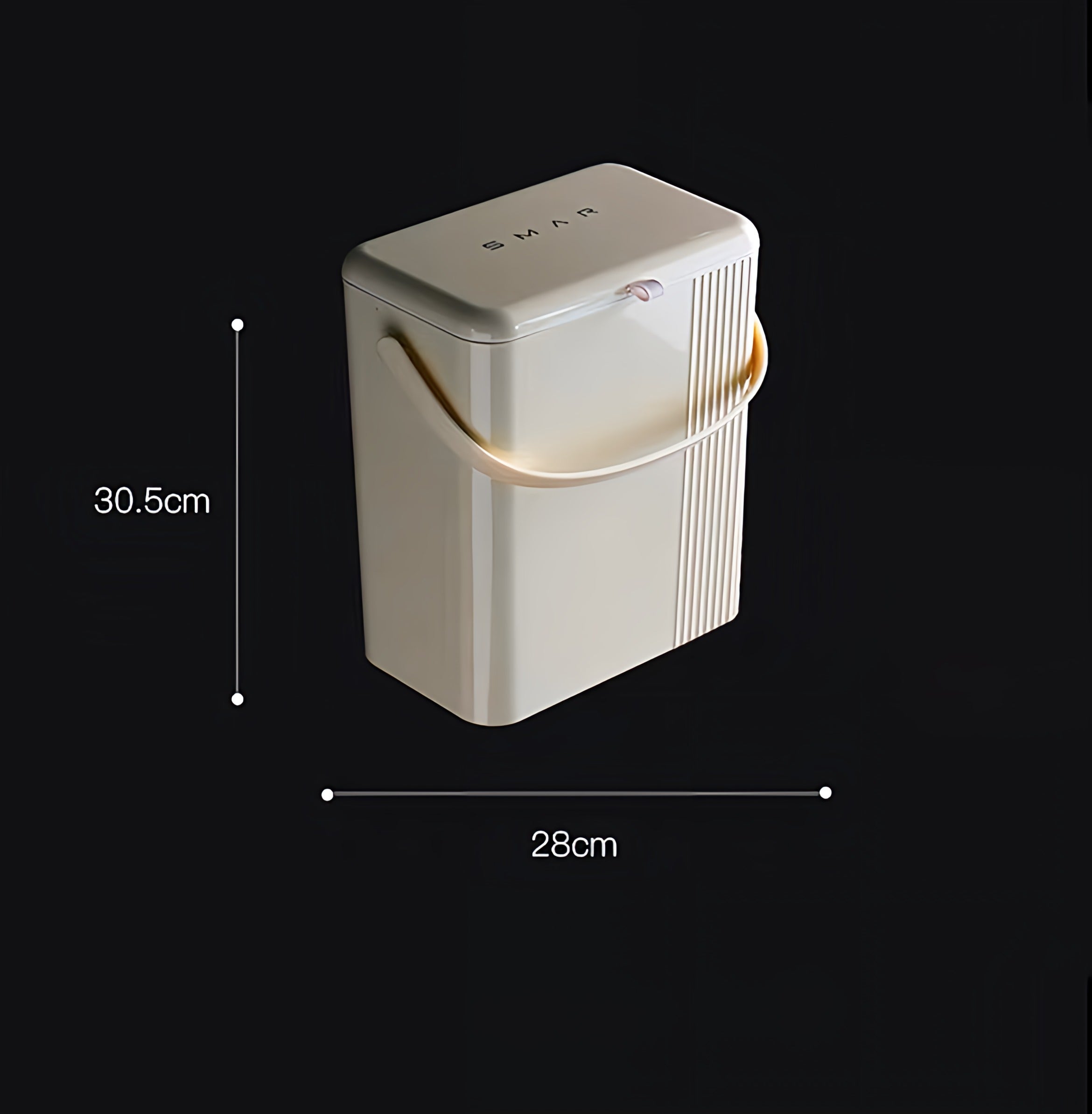 SMAR Hanging Trash Can for Kitchen and Bathroom