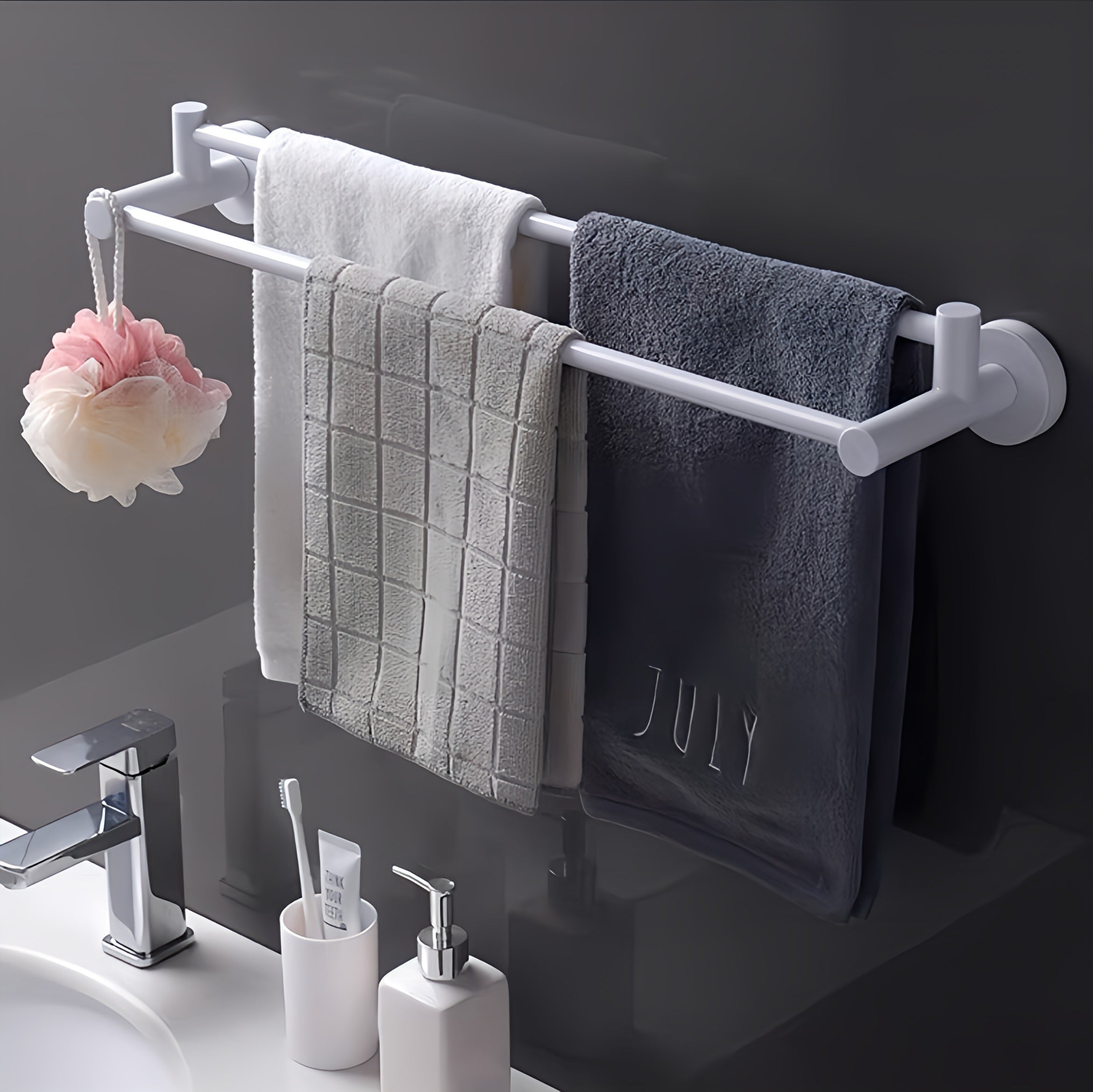 Ecoco Double Towel Hanger