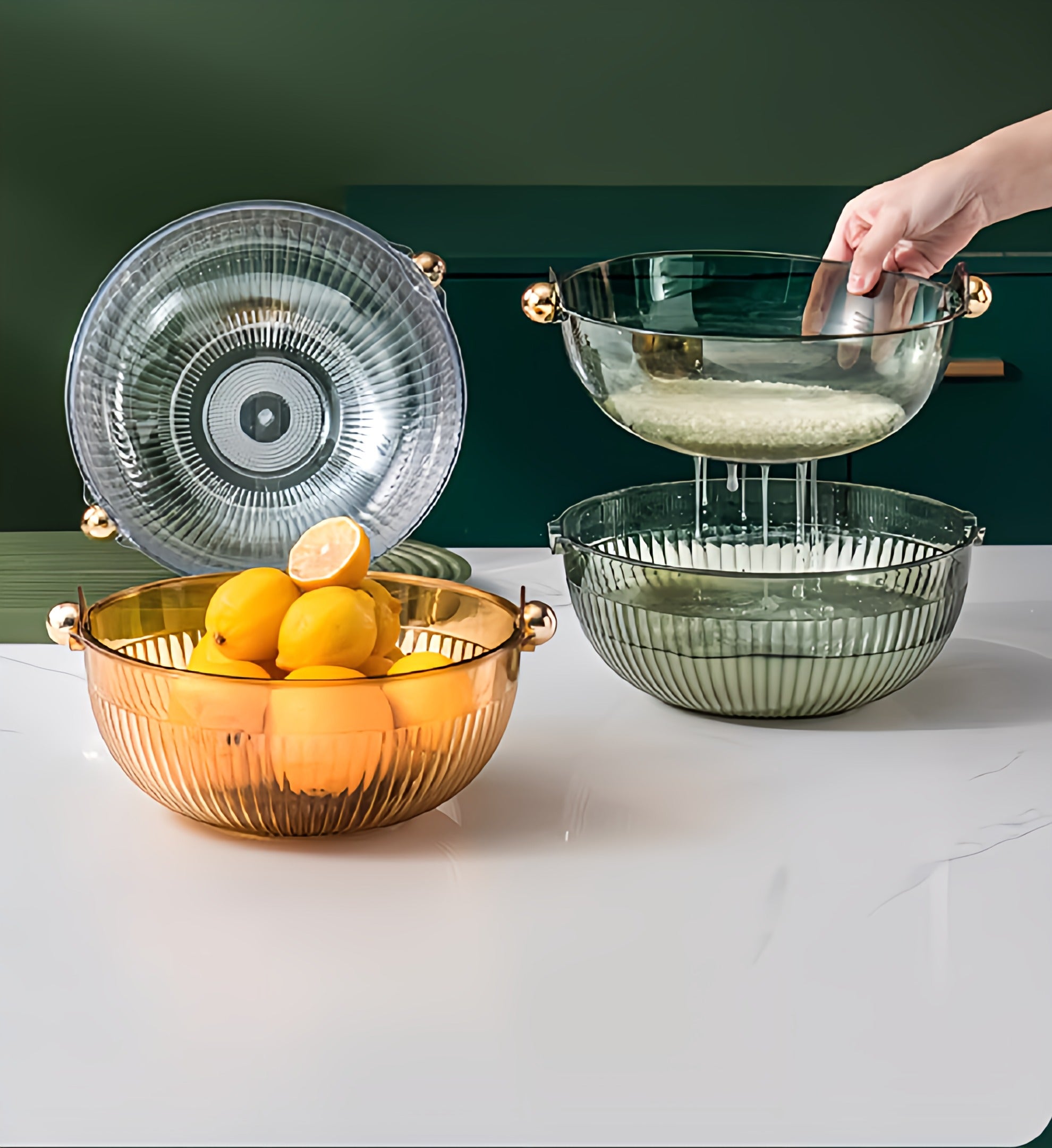 Rice Vegetable Fruits Washing Basket