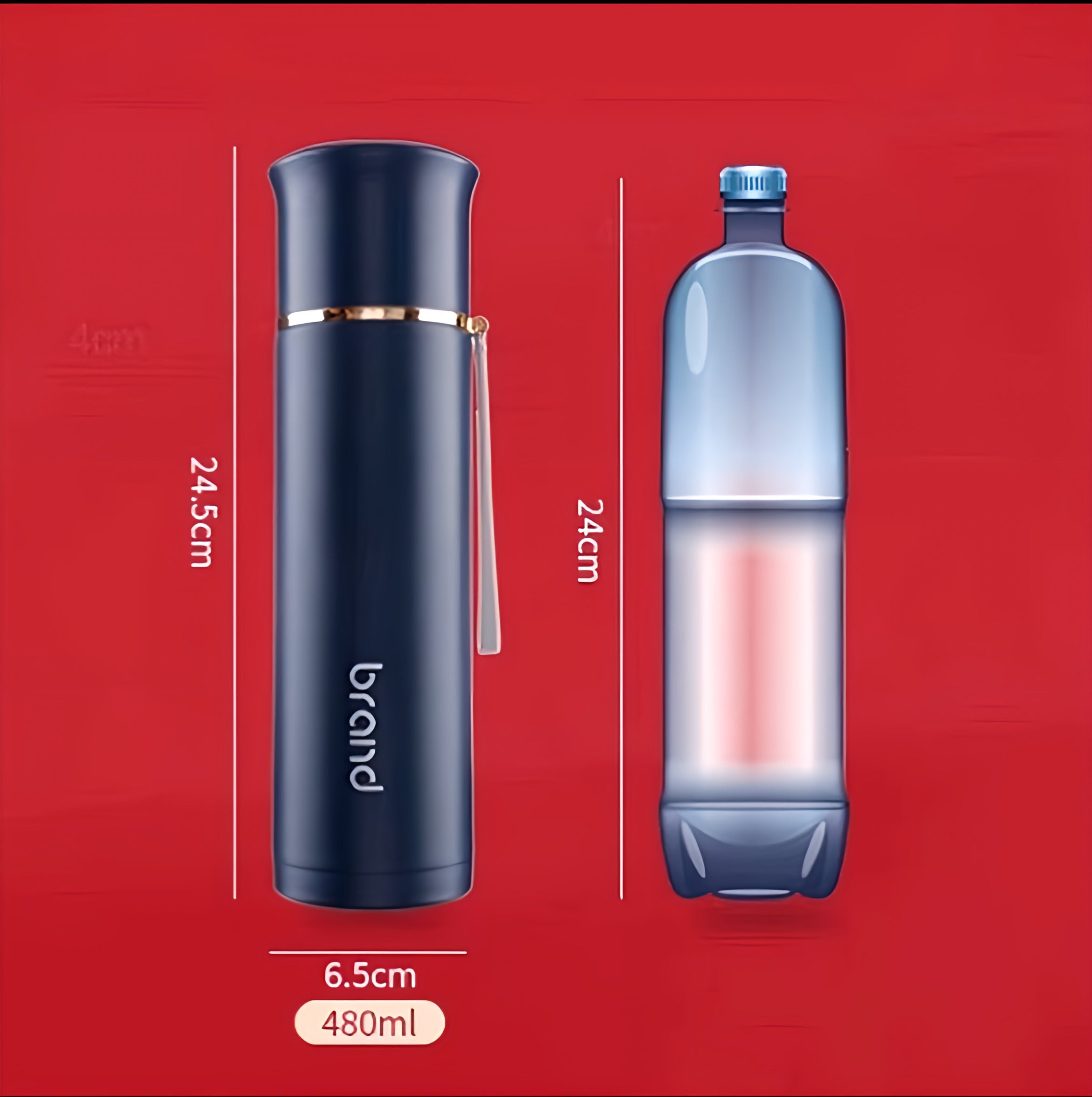 Unique Portable Stainless Steel Hot/Cold Thermal Bottle