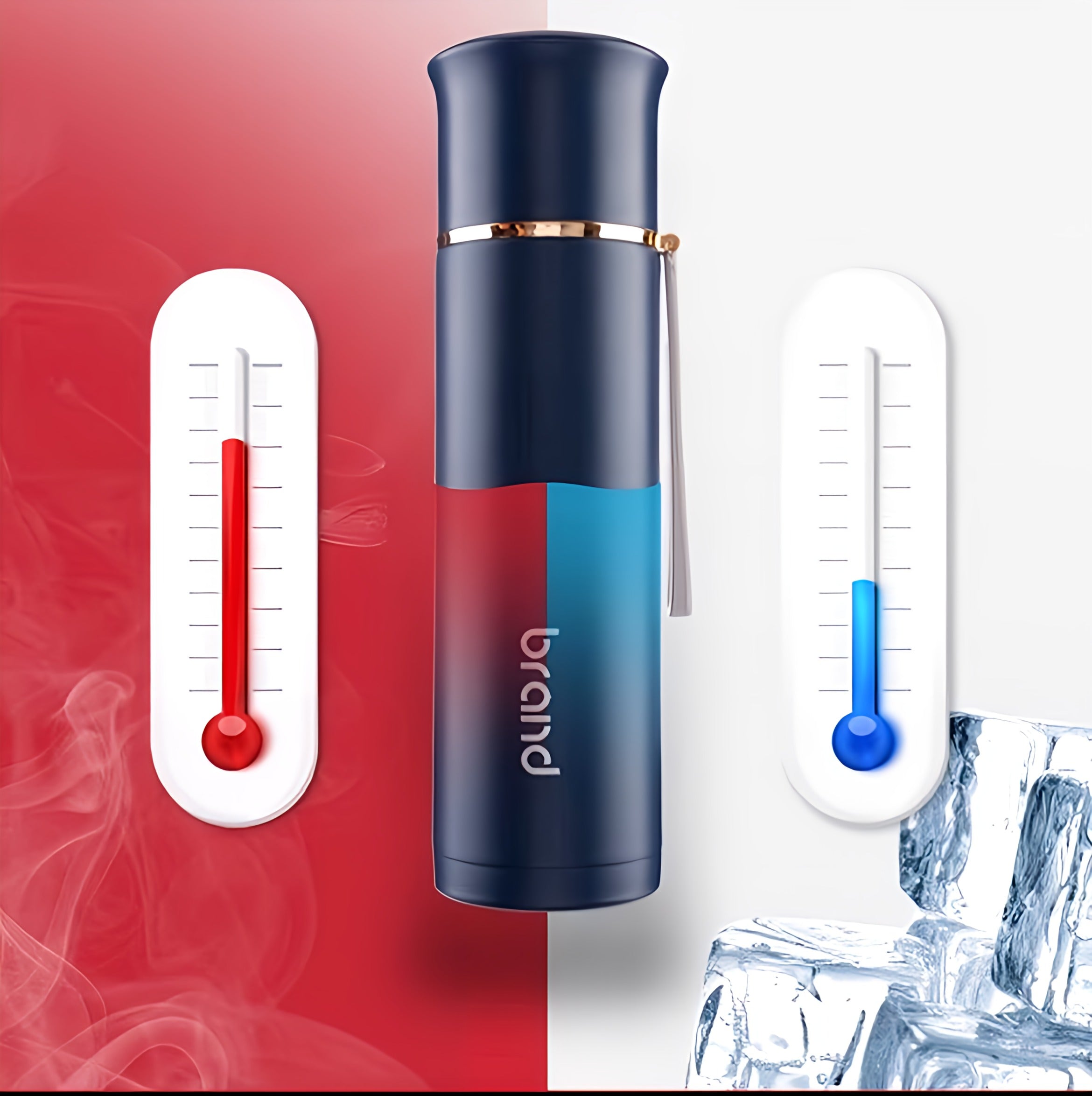 Unique Portable Stainless Steel Hot/Cold Thermal Bottle