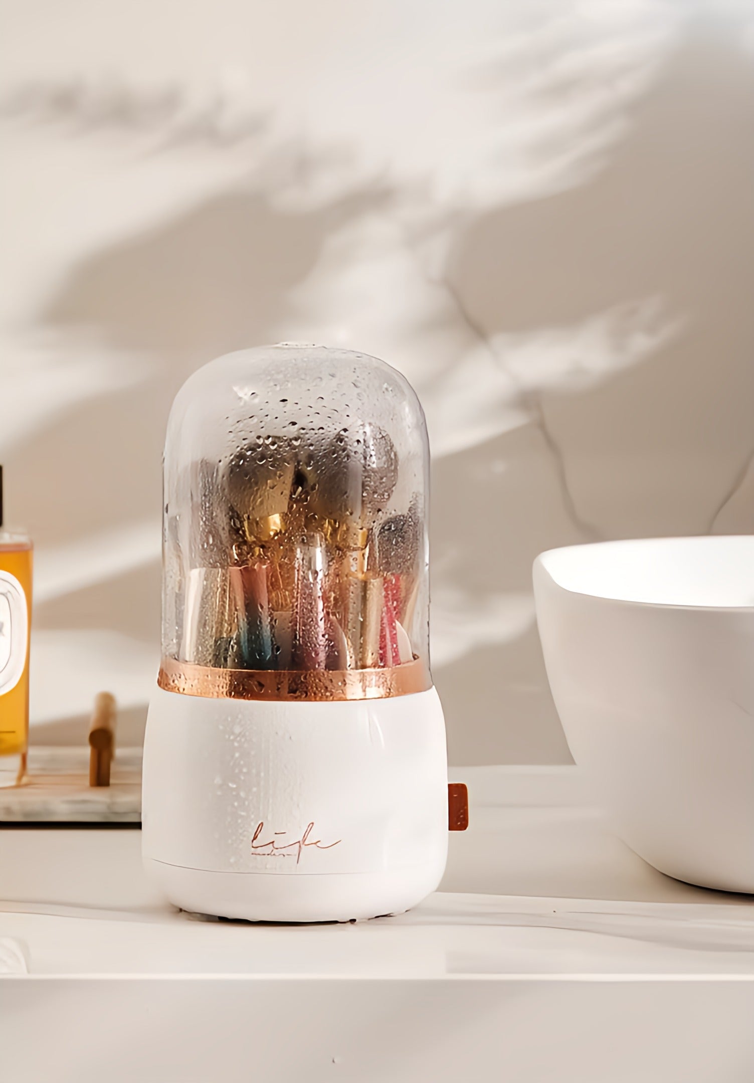 Rotatable Makeup Brush Organizer