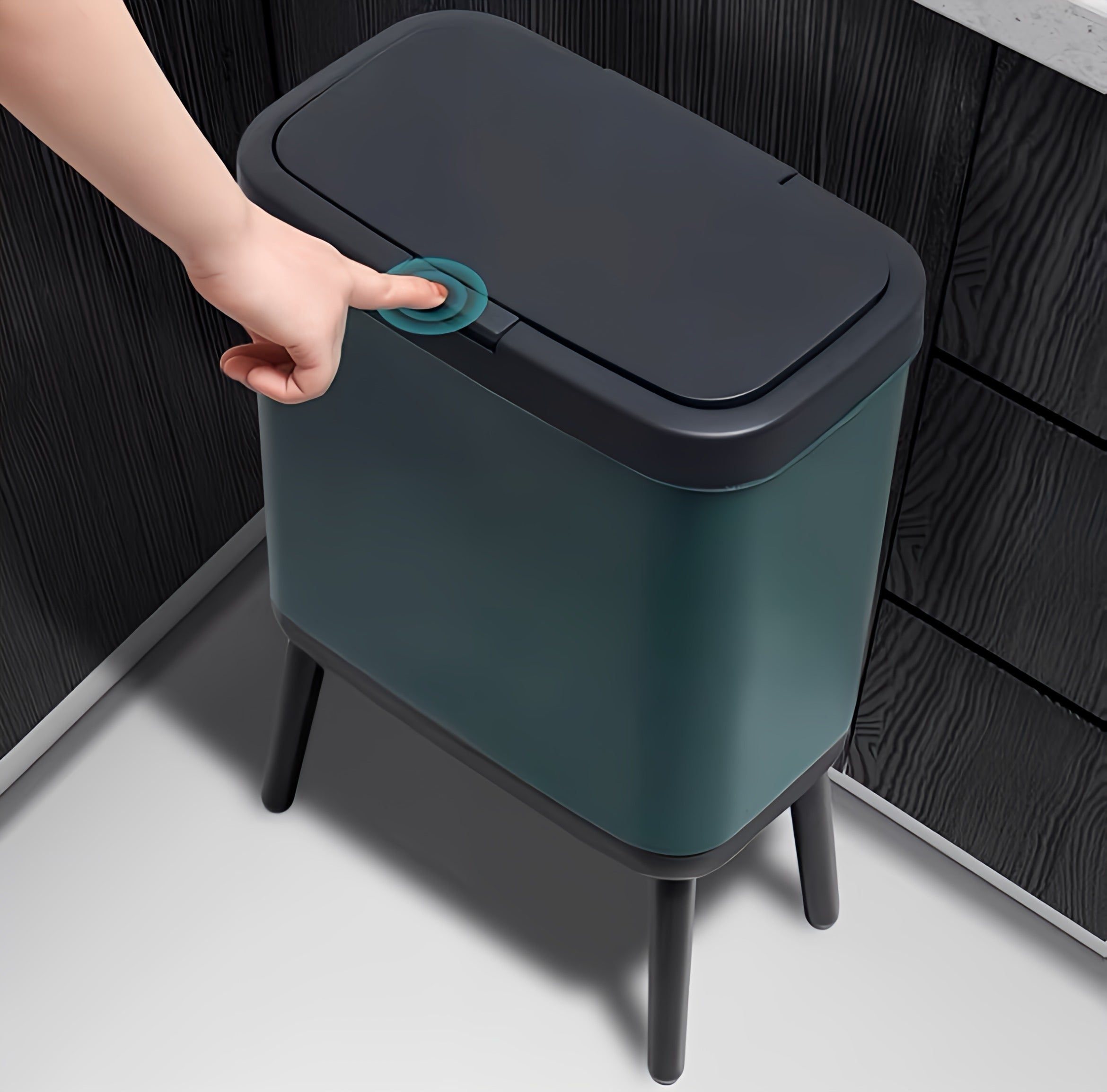 High-Foot Trash Bin