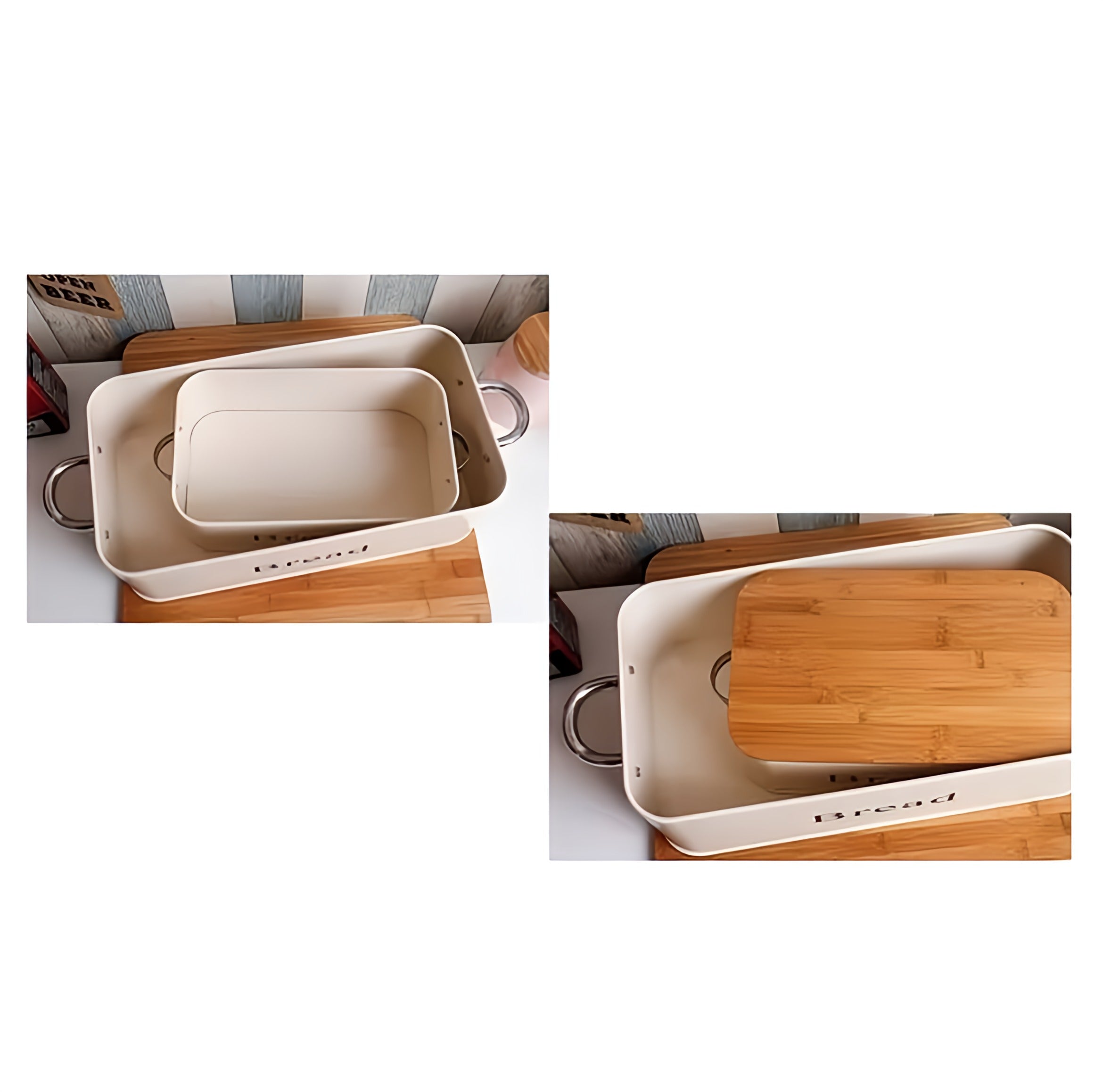 Bamboo Cover Bread Box