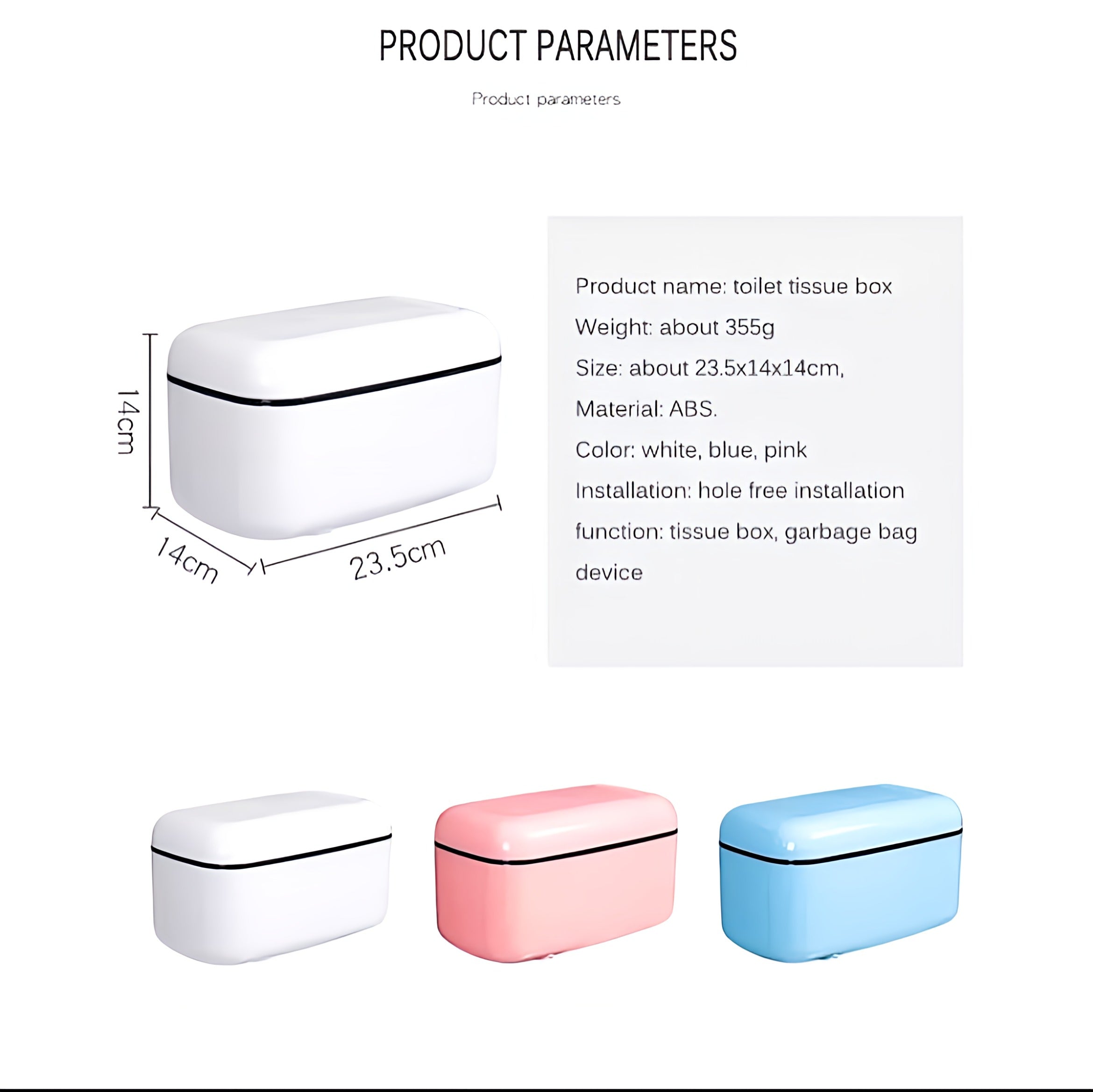 Wall-Mounted Tissue Box