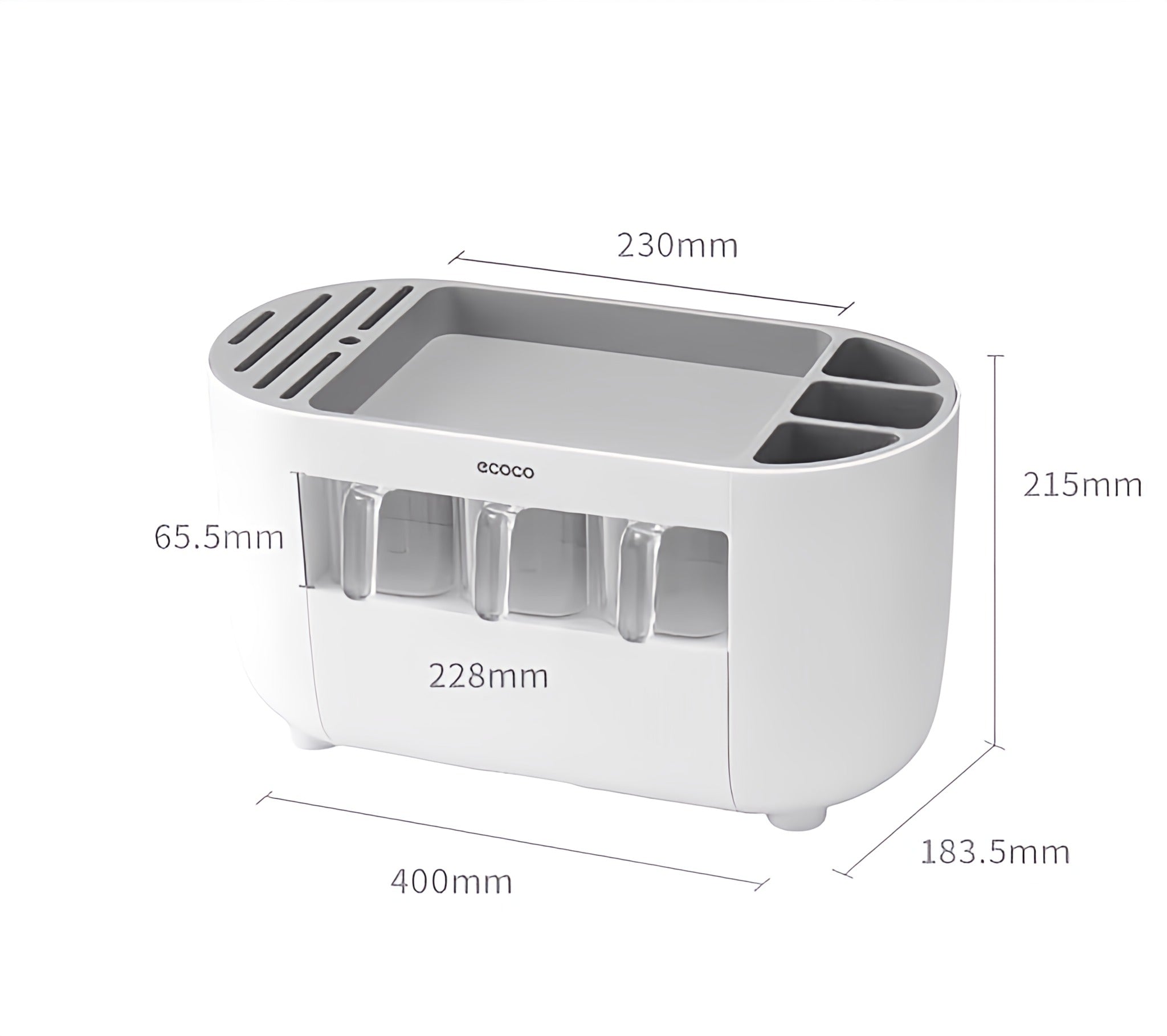 Ecoco Knife Holder Seasoning Organizer With Drawer