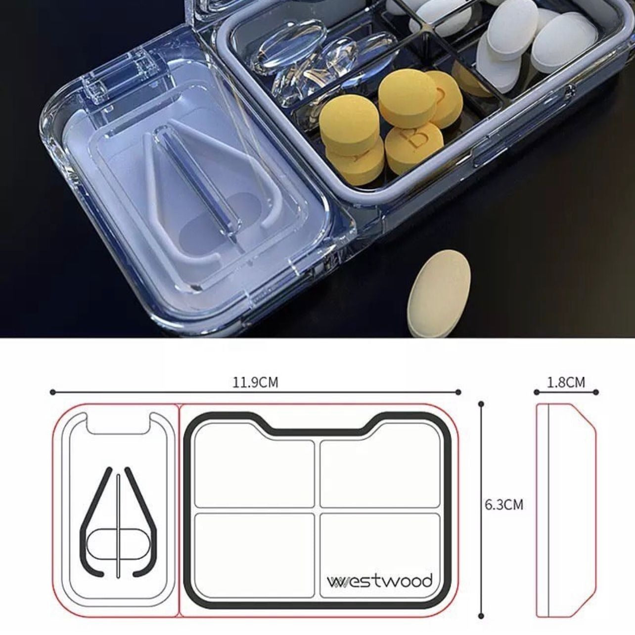 Portable Pill Organizer