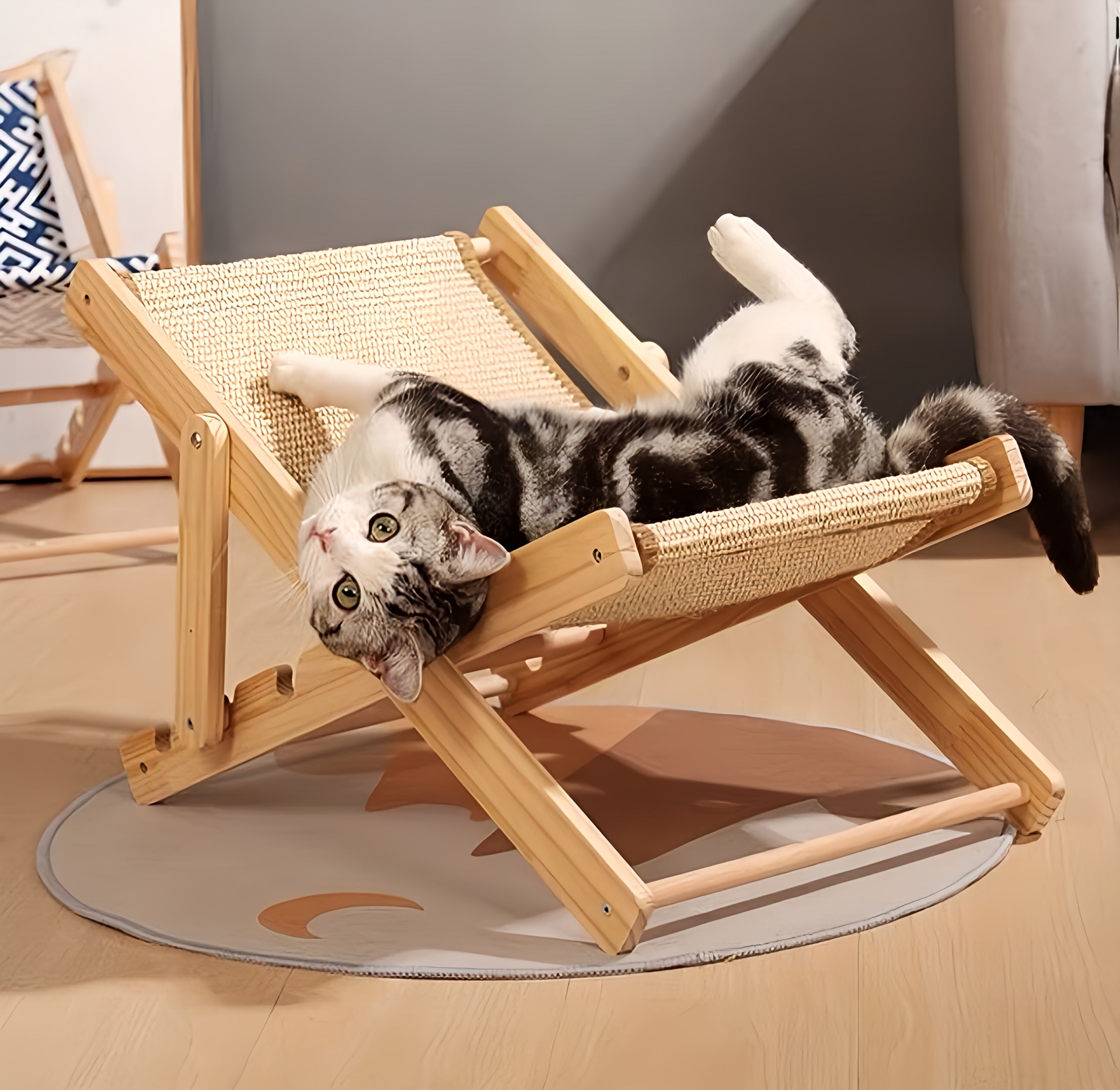 Cat Foldable Sisal Chair