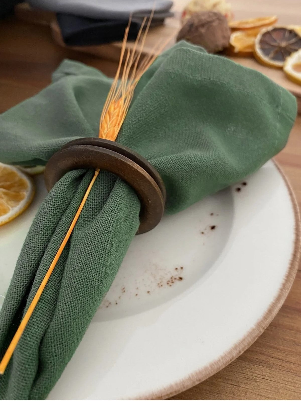 Linen Khaki Napkin Set