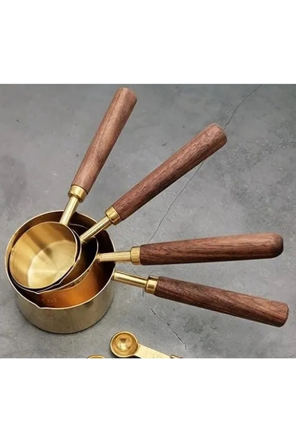 Golden Measuring Cups Set