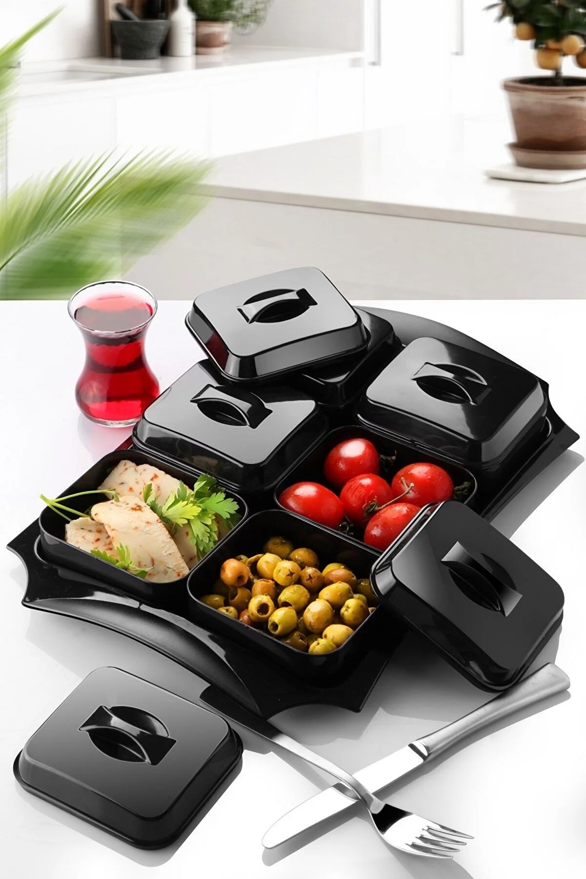 Plastic Breakfast Set
