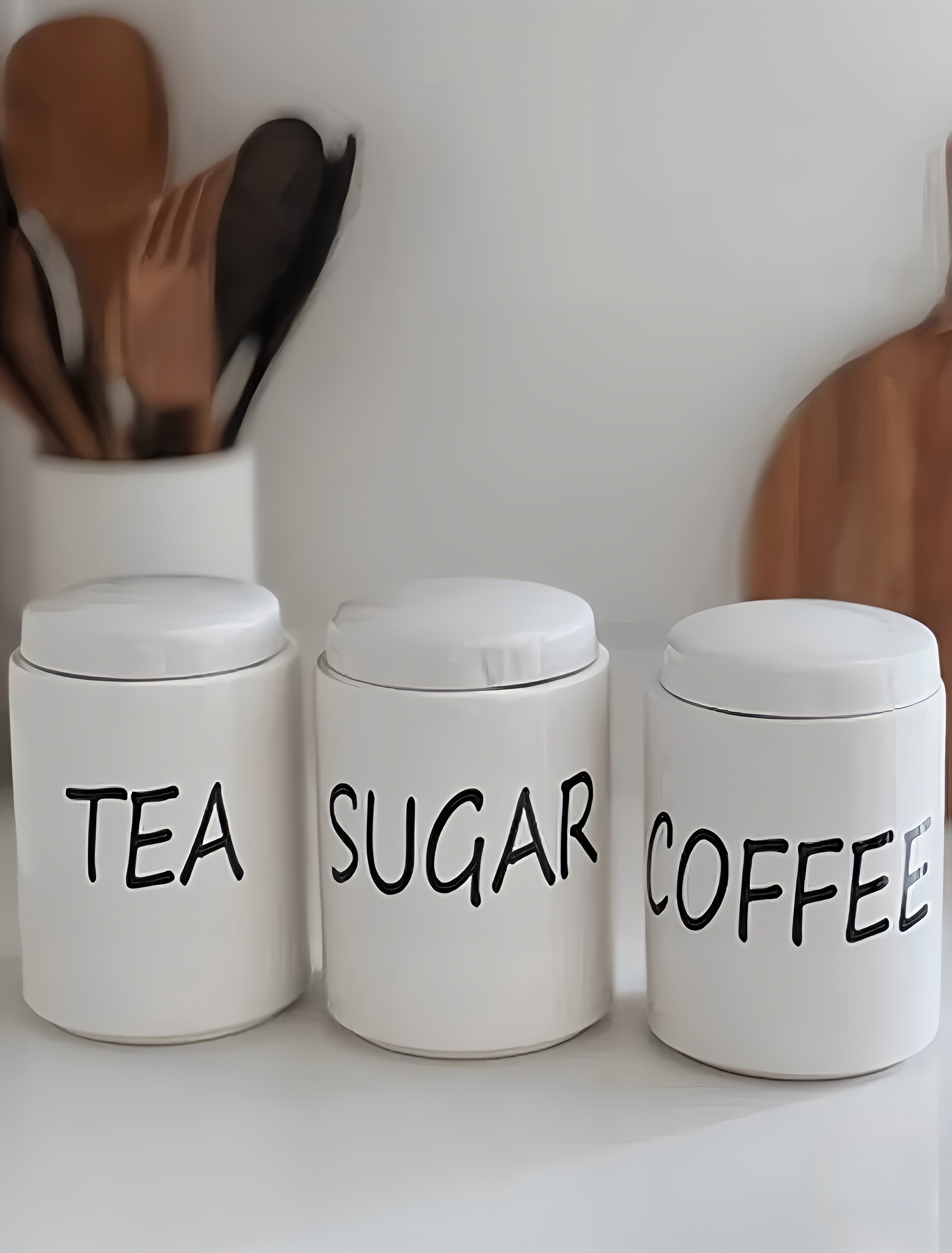 Tea, Coffee and Sugar Jar Set
