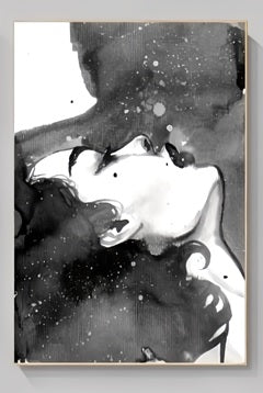 Black & White Woman Canvas