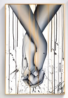 Hand in Hand Wall Painting