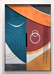 Modern abstract geometric wall art