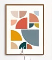 Geometric Pattern Illustration Poster