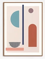 Geometric Pattern Illustration Poster