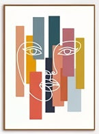 Geometric Pattern Illustration Poster