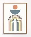 Geometric Pattern Illustration Poster