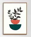 Geometric Pattern Illustration Poster