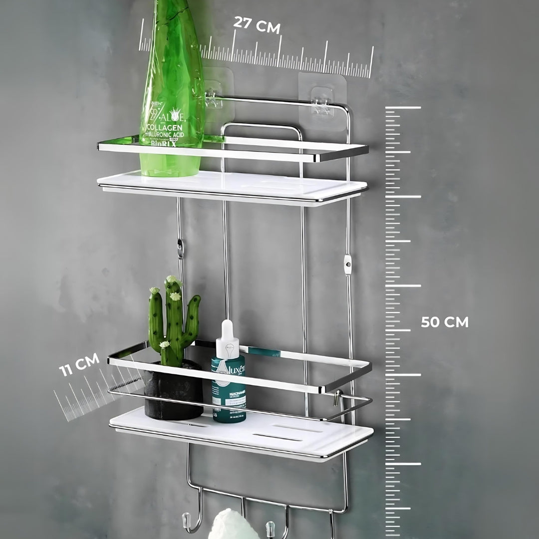 The Silver Bathroom Organiser