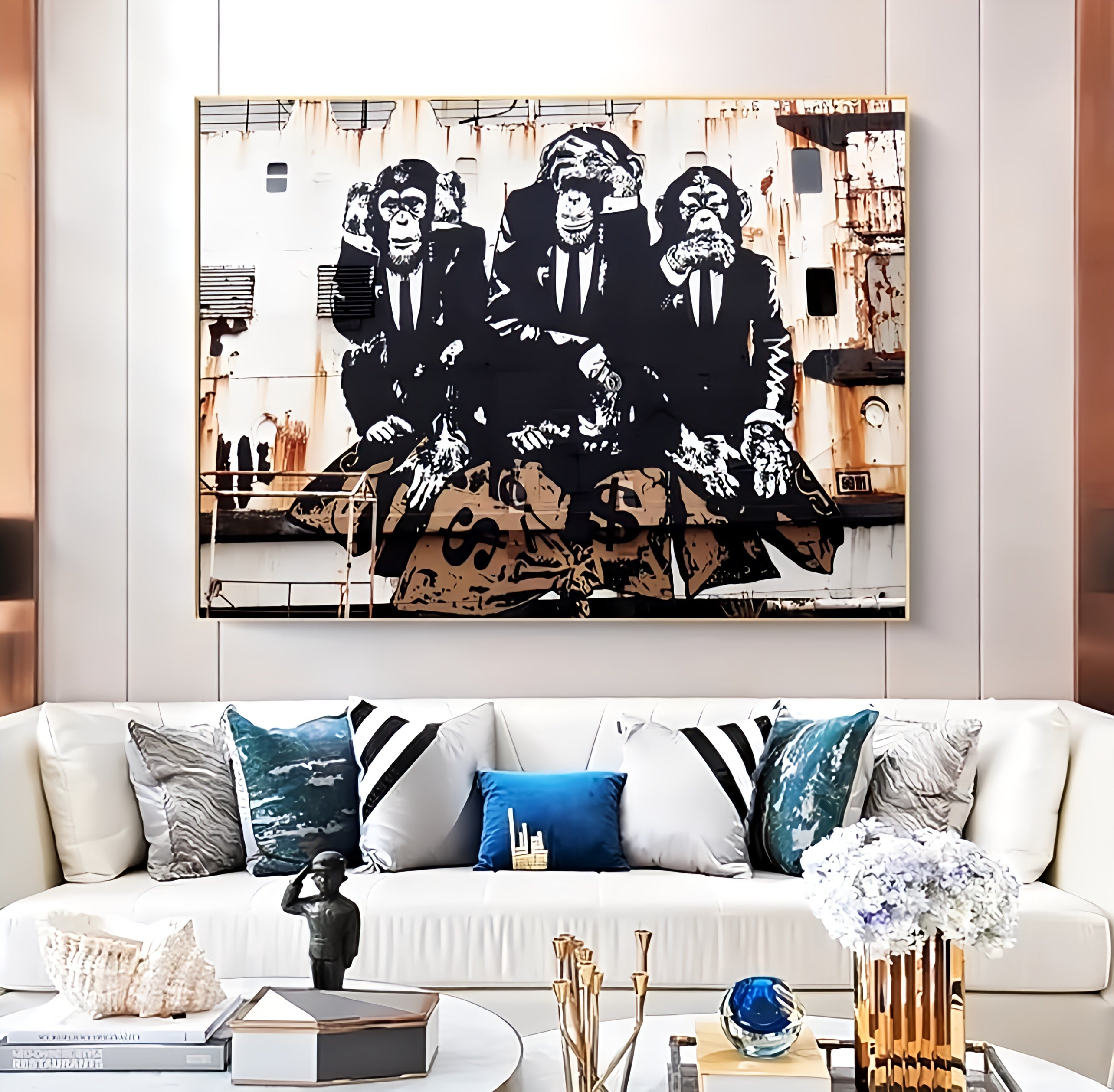 Three Wise Monkeys Canvas