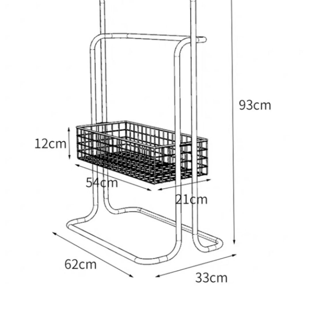 Bathroom Towel Rack With Basket