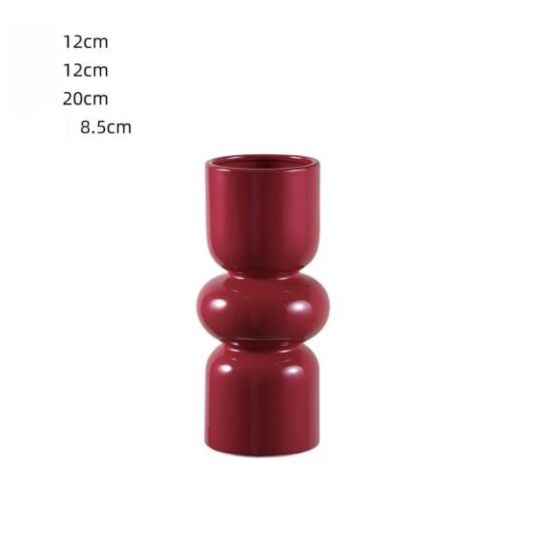 Red at heart table vases