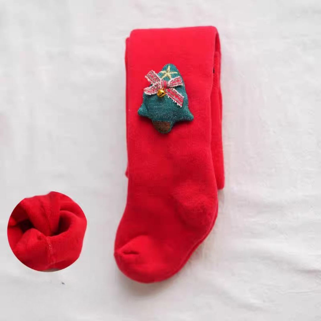 Christmas baby tights