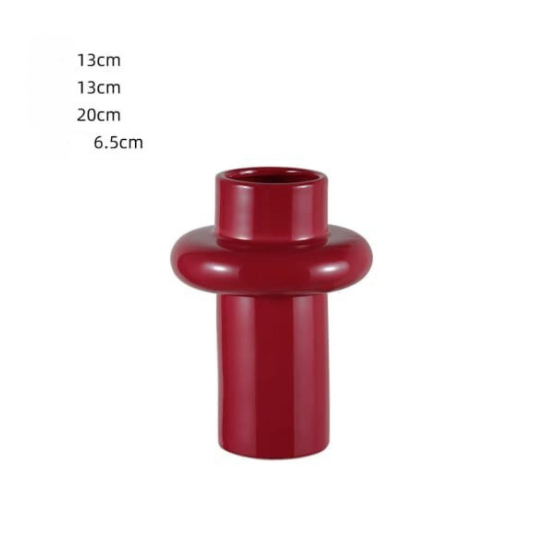Red at heart table vases