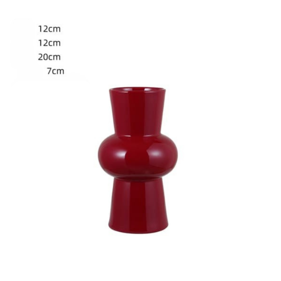 Red at heart table vases