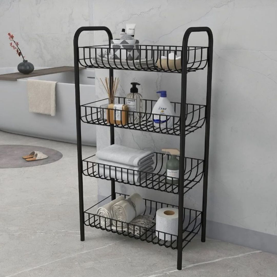 Black Bathroom Organizer