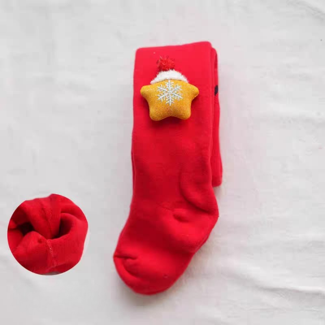 Christmas baby tights
