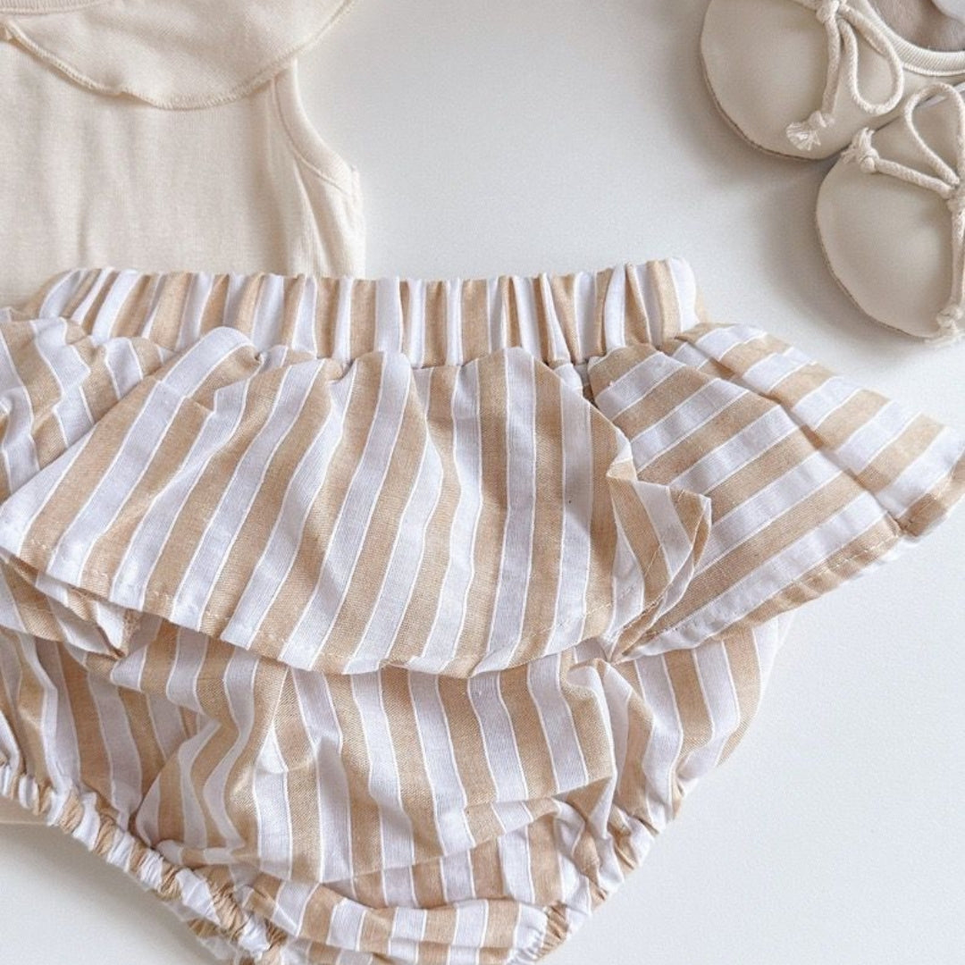 Striped Poplin Set