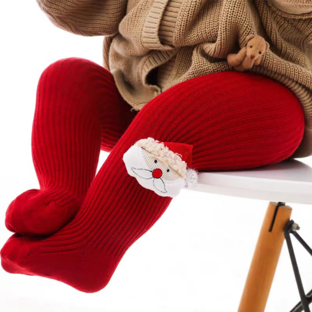 Christmas baby tights