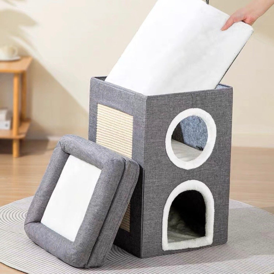 3 Layers Tower Scratcher For Cats