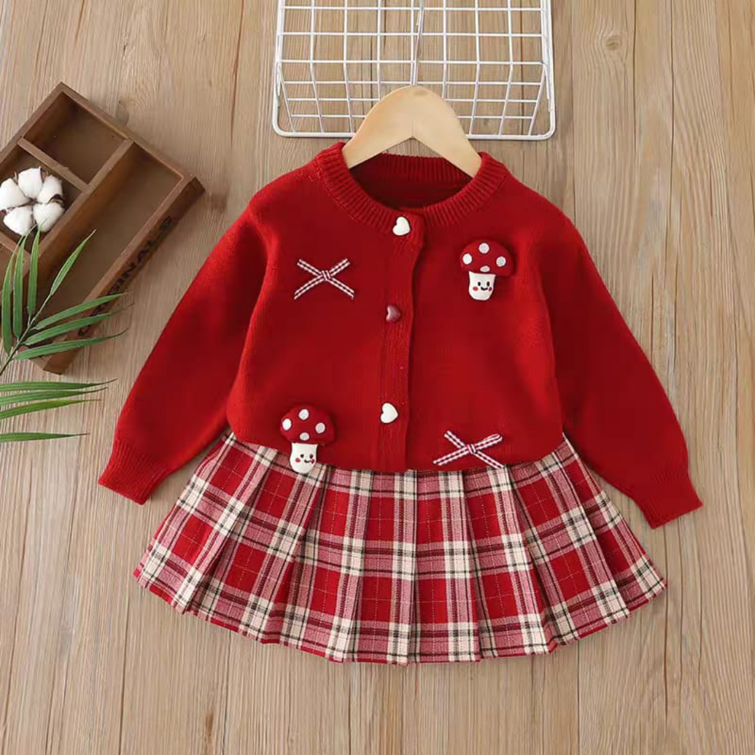 Christmas baby girl set