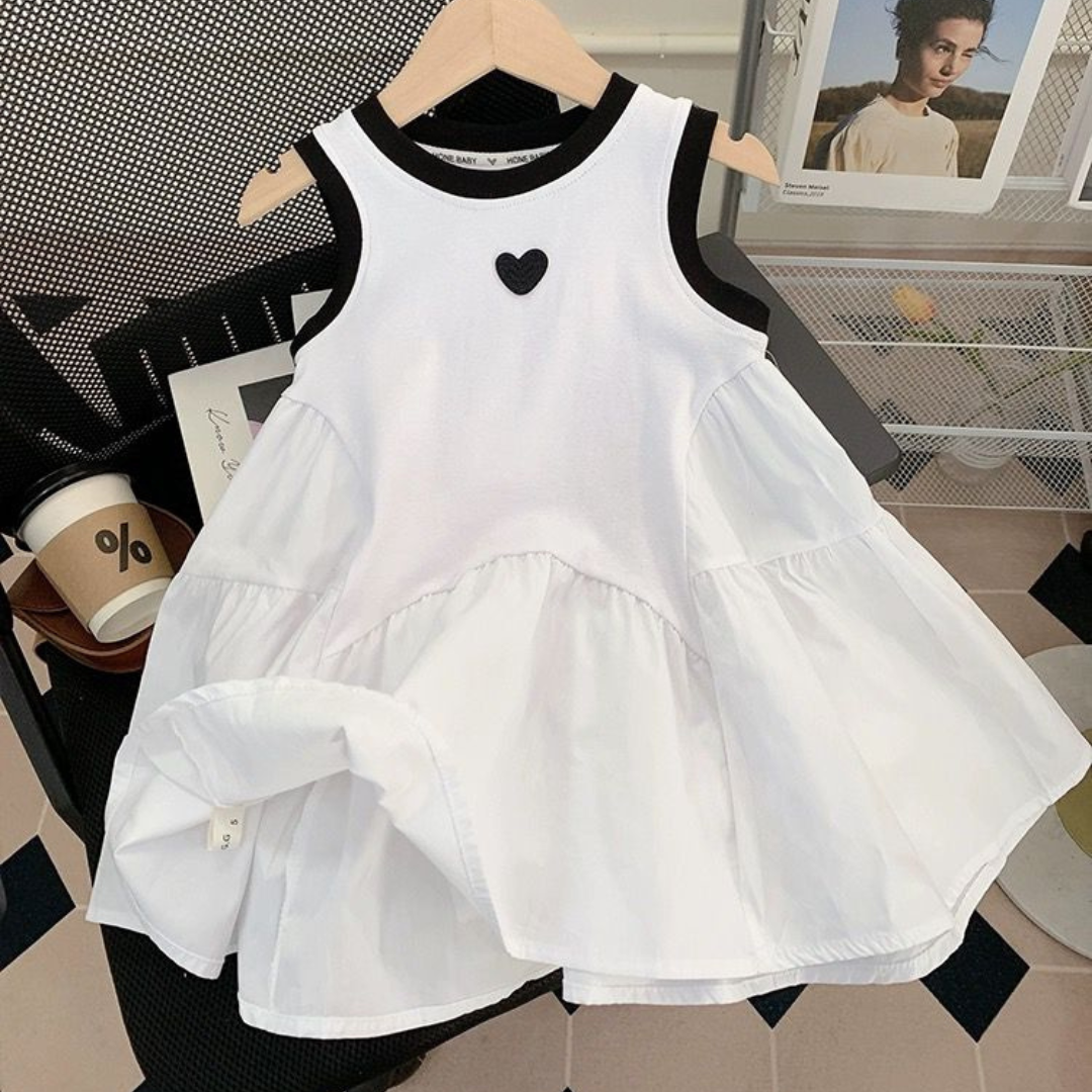 Black Borders White Dress