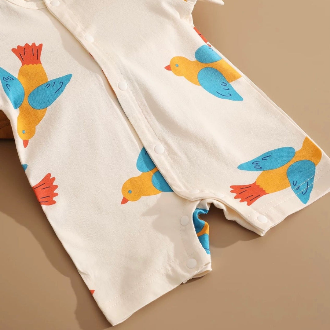 Colored Bird Romper