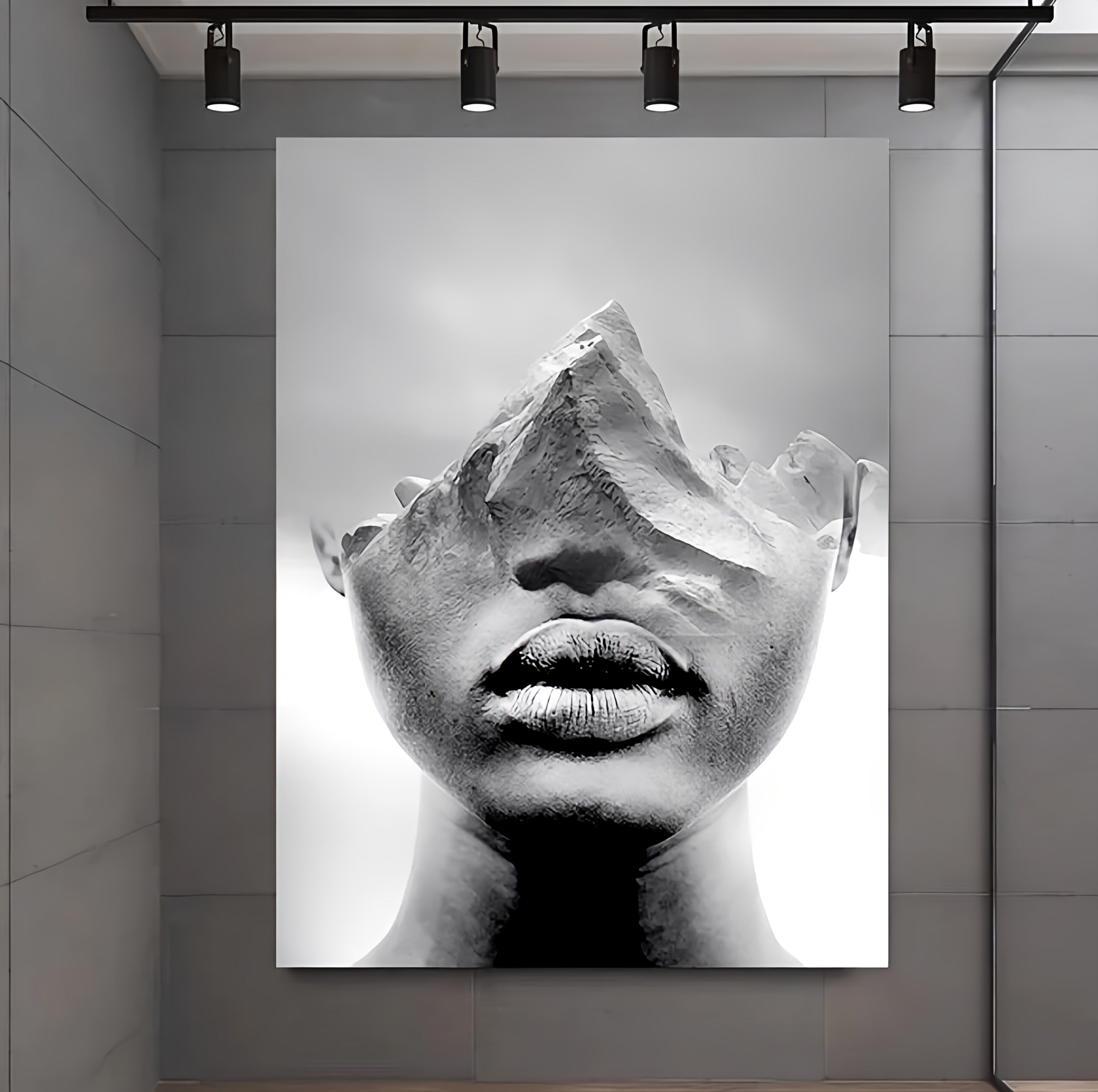 Face B&W Canvas