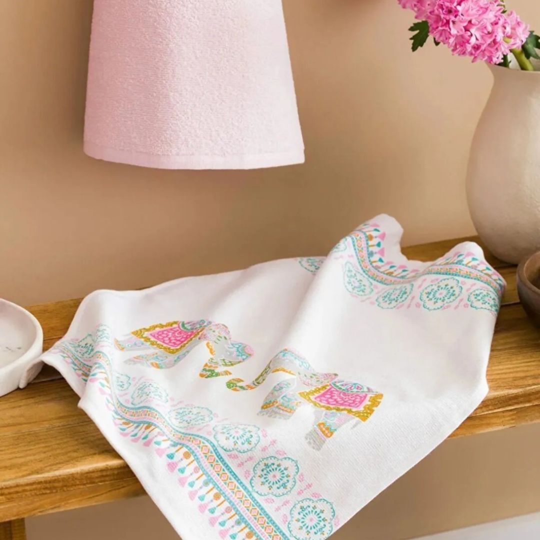 Elephant Printed Kitchen Towels