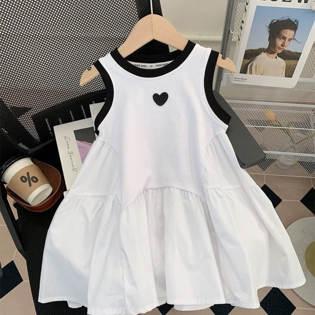 Black Borders White Dress