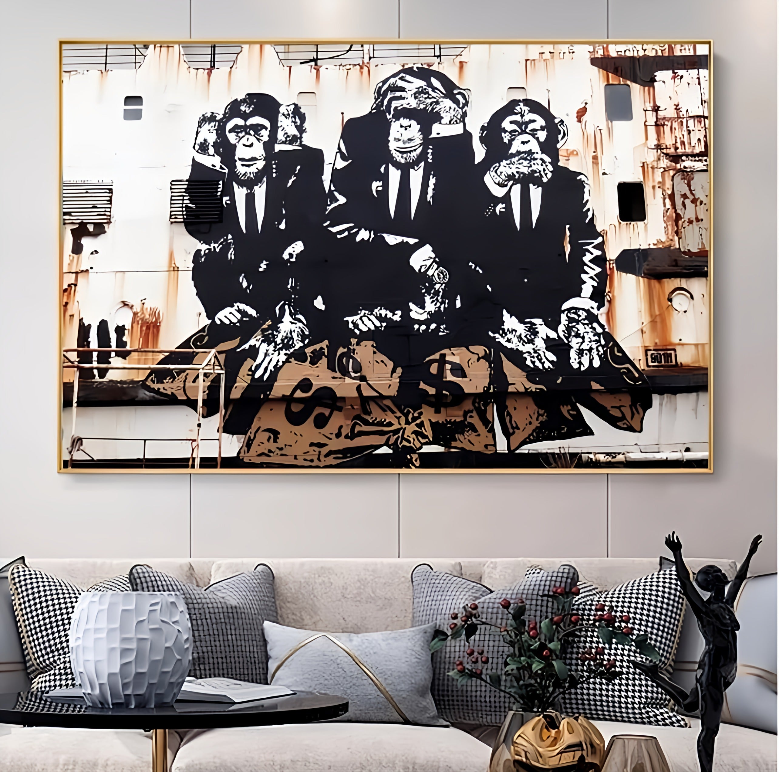 Three Wise Monkeys Canvas