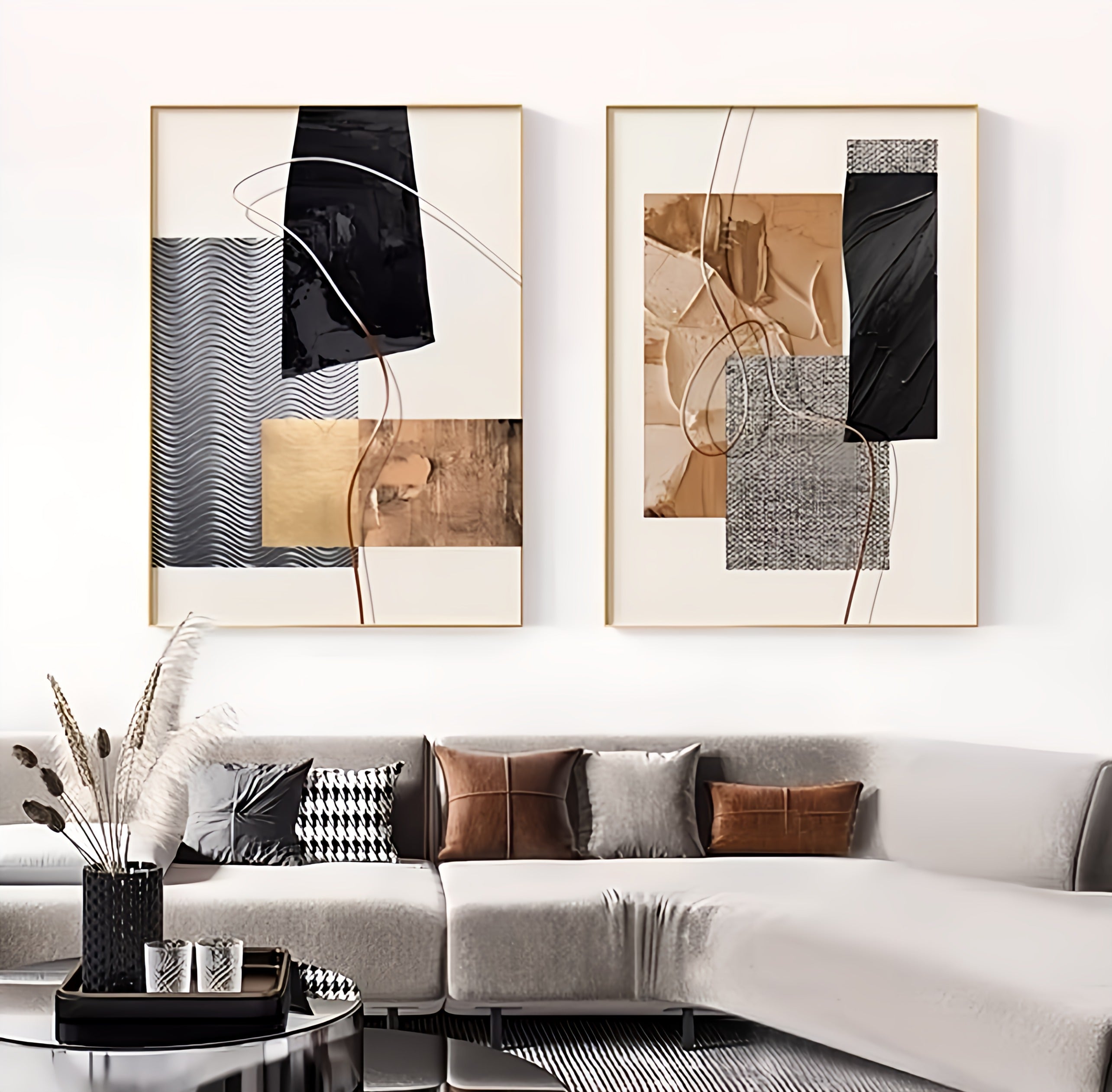 Luxury Geometric Abstract Canvas