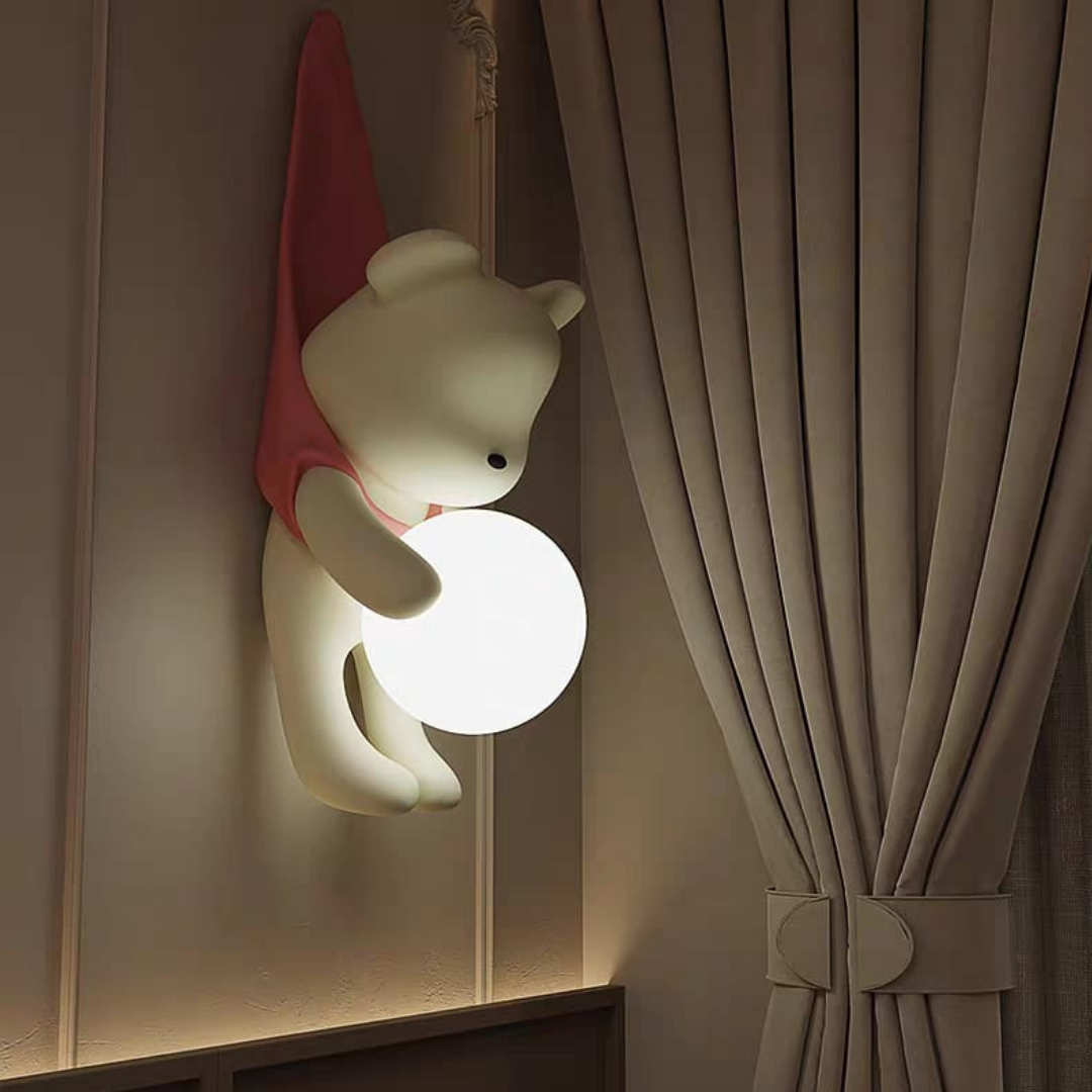 Bear on the wall lighting Design