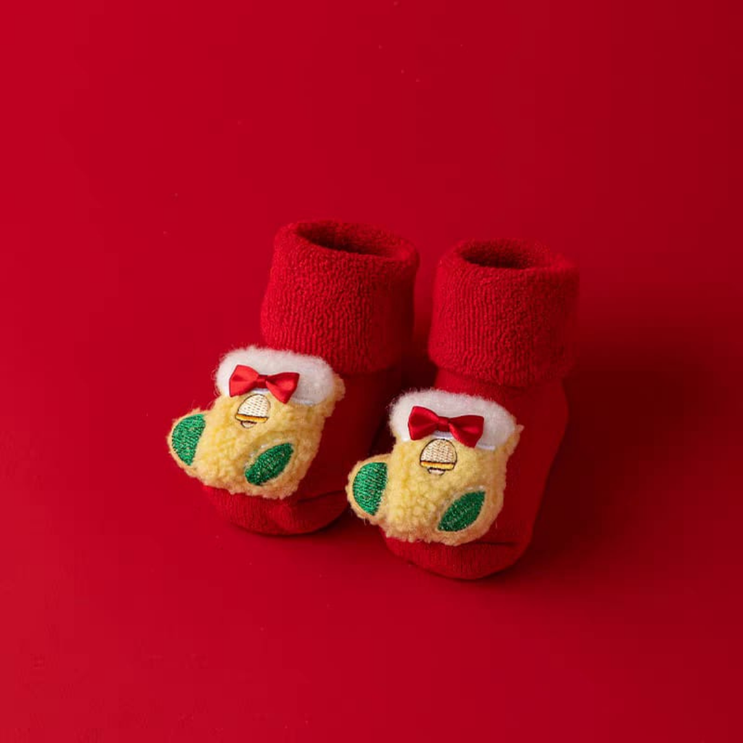 Christmas baby socks
