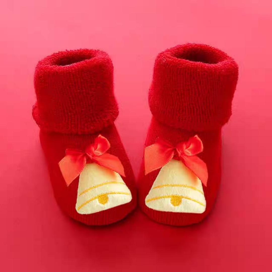 Christmas baby socks