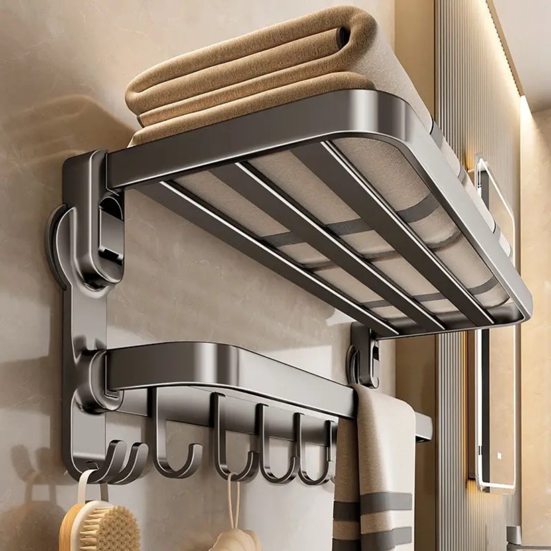 Foldable Bathroom Towel Rack