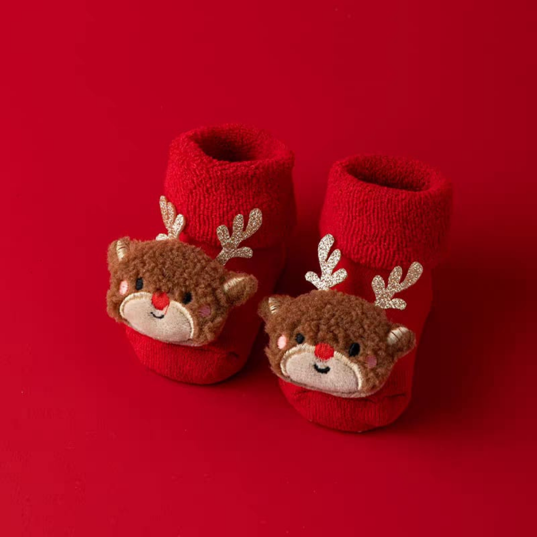 Christmas baby socks