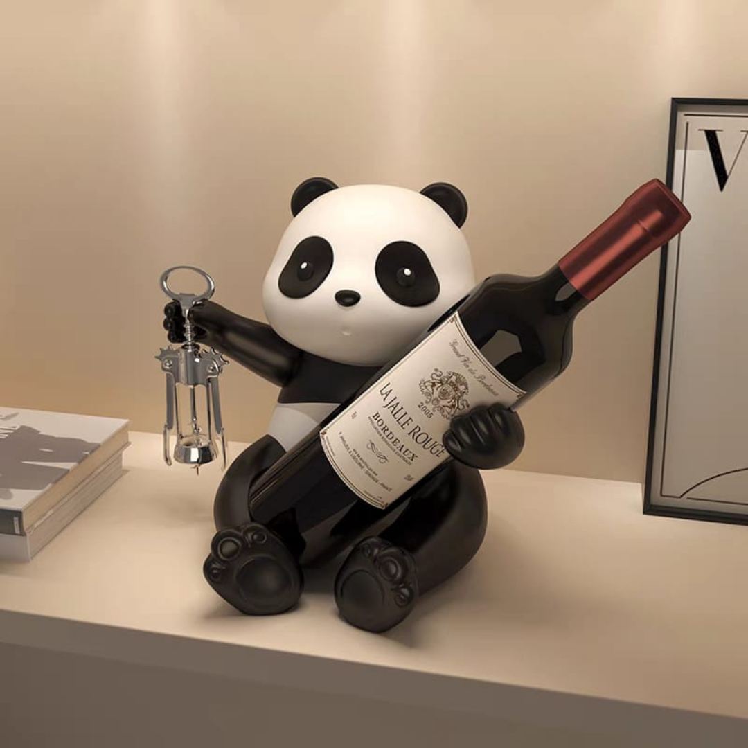 Panda wine holder